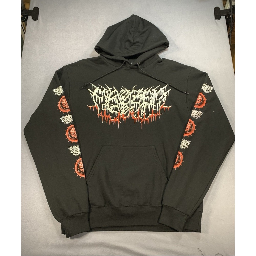 Frozen Soul Glacial Domination Tour 2022 Double Sided Death Metal Hoodie Men's M